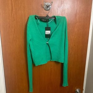 Lioness green cardigan top